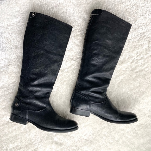 Frye Black Size 7 Melissa Back Zipper Boots - Picture 2 of 16
